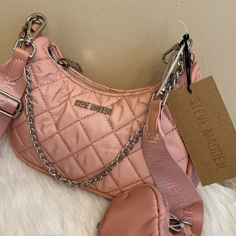 NWT Steve Madden (Btamela) Crossbody w/ AirPod Pouch- Peach - Picture 4 of 16